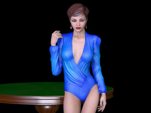 Картинка 3д+графика люди+ people девушка фон взгляд