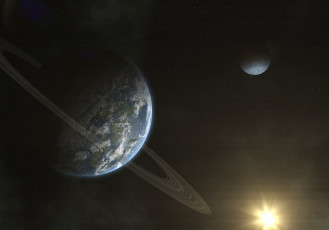 Картинка космос арт звезды планеты галактика вселенная