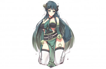 Картинка аниме ангелы +демоны девушка фон арт