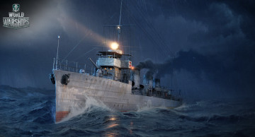 Картинка world+of+warships видео+игры корабль море волны