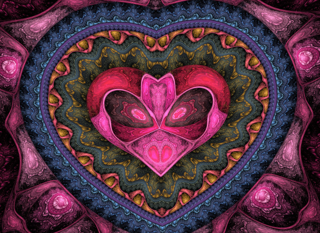 Обои картинки фото 3д графика, фракталы , fractal, цвета, фон, узор