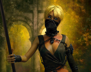 Картинка 3д+графика фантазия+ fantasy фон взгляд девушка