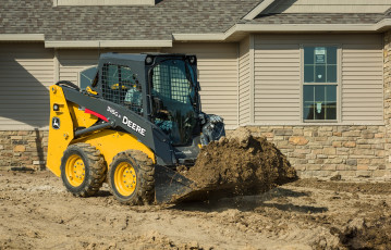 Картинка техника фронтальные+погрузчики john deere