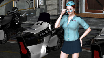 Картинка 3д+графика люди+ people девушка взгляд фон