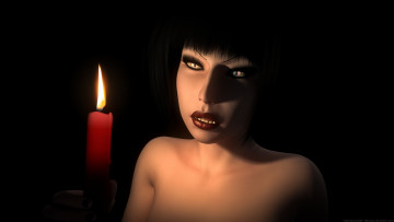 Картинка 3д+графика портрет+ portraits взгляд фон девушка