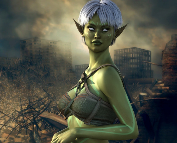 Обои картинки фото 3д графика, эльфы , elves, фон, взгляд, эльфийка