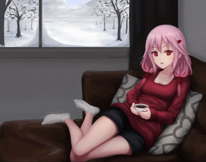 Картинка аниме guilty+crown yuzuriha inori drawfag guilty crown