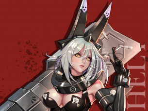 Картинка аниме оружие +техника +технологии девушка