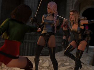 Картинка 3д+графика фантазия+ fantasy фон взгляд девушка