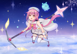 Картинка аниме магия +колдовство +halloween девочка