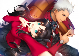 Картинка аниме fate stay+night рин арчер