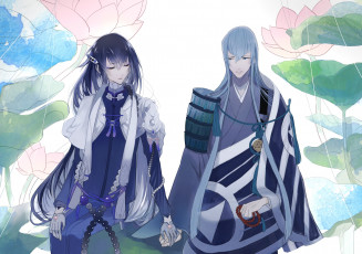 Картинка аниме touken+ranbu парни