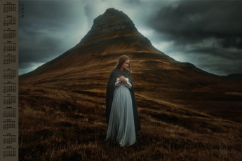 Картинка календари девушки скала 2018