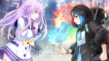 Картинка аниме hyperdimension+neptunia game cg
