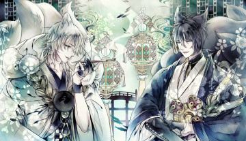 Картинка аниме touken+ranbu парни