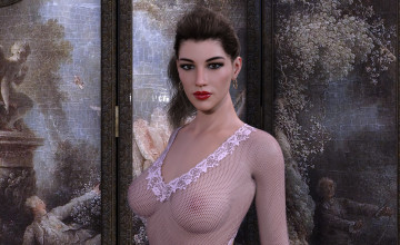 Картинка 3д+графика люди+ people фон взгляд девушка