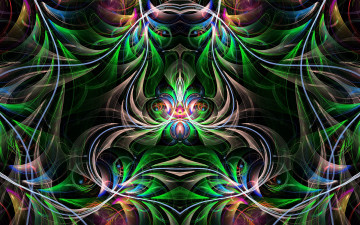 Картинка 3д+графика фракталы+ fractal узоры фрактал симметрия