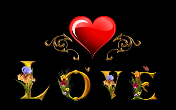 Картинка праздничные день+святого+валентина +сердечки +любовь фон цветы