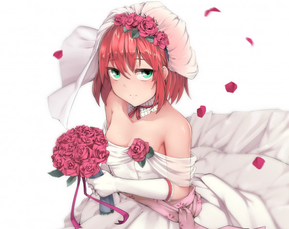 Обои картинки фото аниме, mahou tsukai no yome, невеста, чародея, арт, девушка, the, ancient, magus', bride, mahou, tsukai, no, yome