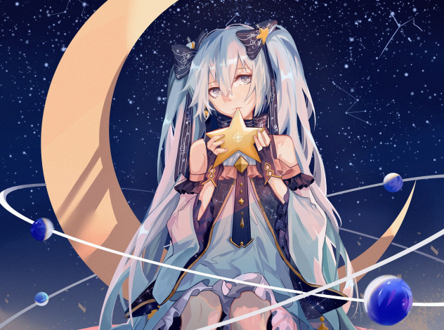 Обои картинки фото аниме, vocaloid, девушка