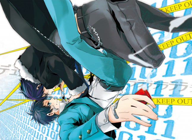 Обои картинки фото аниме, durarara, парни