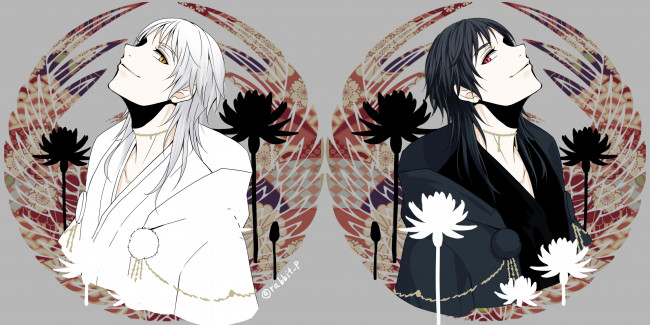 Обои картинки фото аниме, touken ranbu, парни