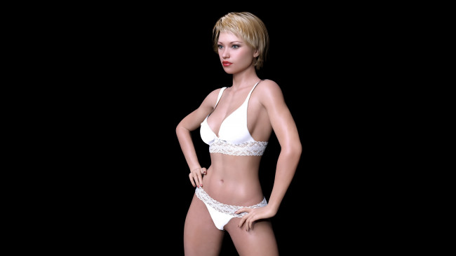 Обои картинки фото 3д графика, люди , people, фон, взгляд, девушка