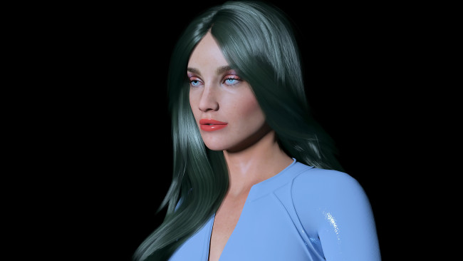 Обои картинки фото 3д графика, портрет , portraits, фон, взгляд, девушка