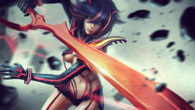Обои картинки фото аниме, kill la kill, matoi, ryuuko