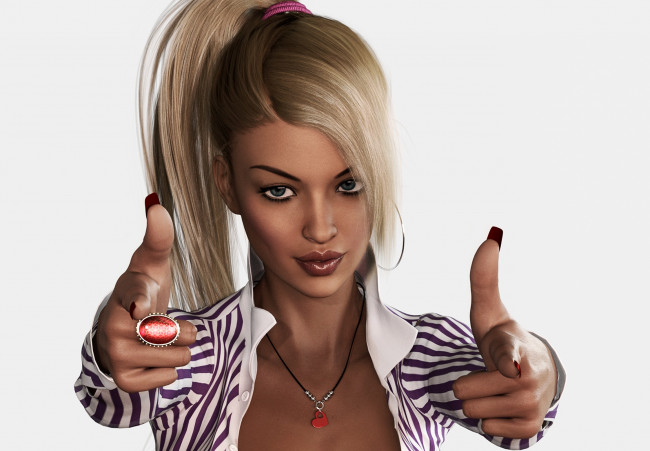 Обои картинки фото 3д графика, портрет , portraits, девушка, взгляд, фон