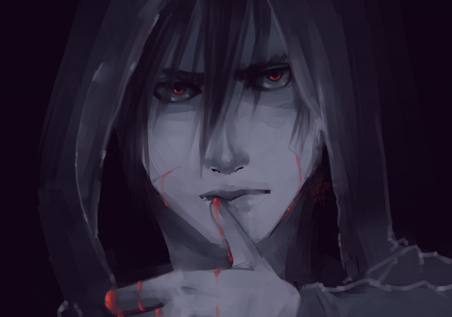 Обои картинки фото аниме, unknown,  другое , взгляд, парень