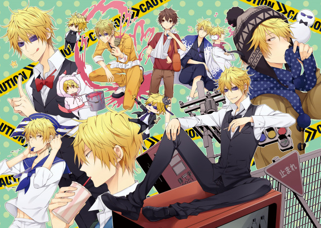 Обои картинки фото аниме, durarara, шизуо