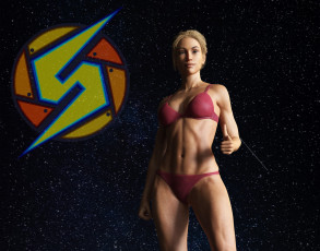 Картинка 3д+графика фантазия+ fantasy фон взгляд девушка