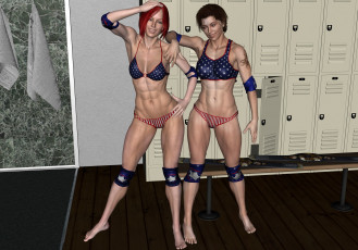 Картинка 3д+графика люди+ people фон взгляд девушки