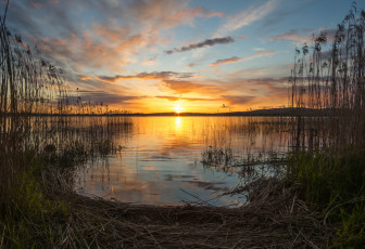 Картинка природа восходы закаты простор