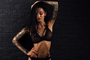 обоя девушка, девушки, -unsort , брюнетки, темноволосые, модель