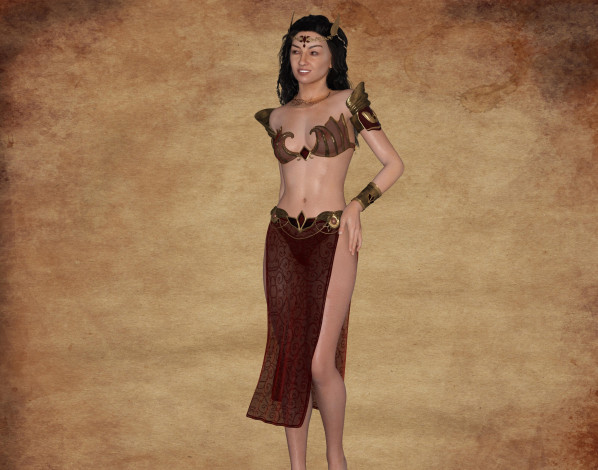 Обои картинки фото 3д графика, люди , people, фон, взгляд, девушка