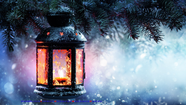 Обои картинки фото календари, праздники,  салюты, фонарь, ветка