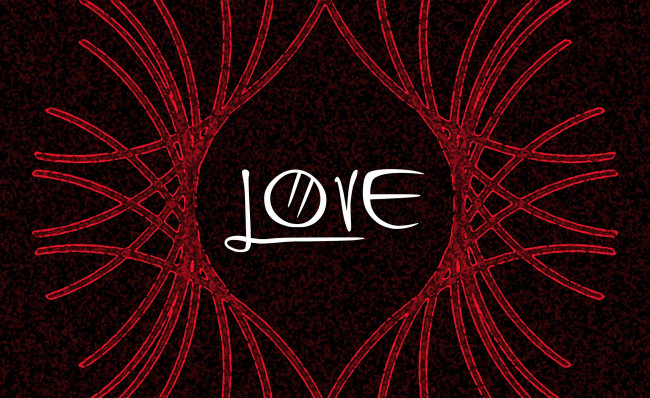 Обои картинки фото векторная графика, другое , other, лучи, любовь, надпись