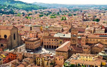 обоя bologna, italy, города, - панорамы