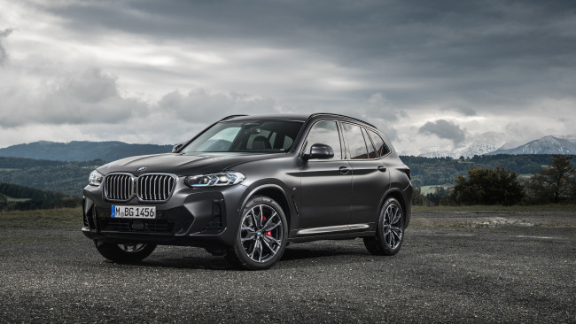 Обои картинки фото автомобили, bmw, x3, хdrive30d, m, sport, 2021, пейзаж, кроссовер, джип