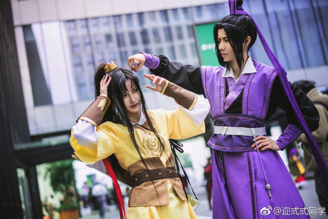 Обои картинки фото девушки, - креатив,  косплей, цзянь, чэн, цзинь, лин, костюмы