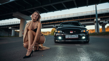 Картинка автомобили -авто+с+девушками honda accord