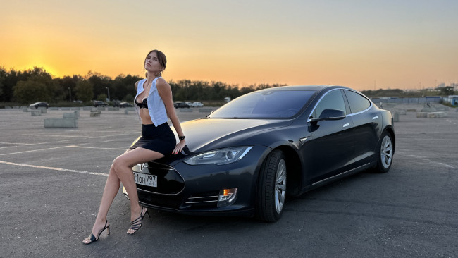 Обои картинки фото автомобили, -авто с девушками, красивая, девушка