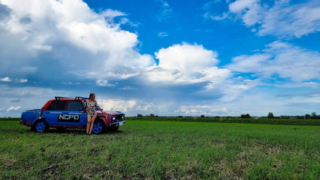 Обои картинки фото автомобили, -авто с девушками, красивая, девушка