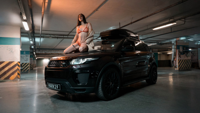 Обои картинки фото автомобили, -авто с девушками, land, rover, range