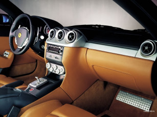 Картинка ferrari 612 scaglietti автомобили интерьеры