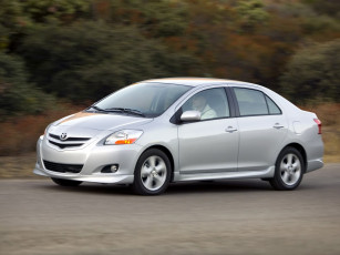 Картинка toyota yaris sedan 2007 автомобили