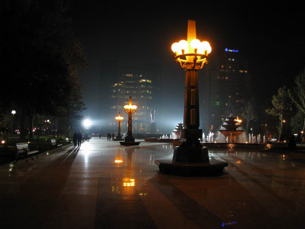 Обои картинки фото города, огни, ночного