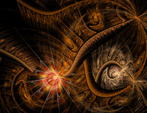 Картинка 3д графика fractal фракталы абстракция узор